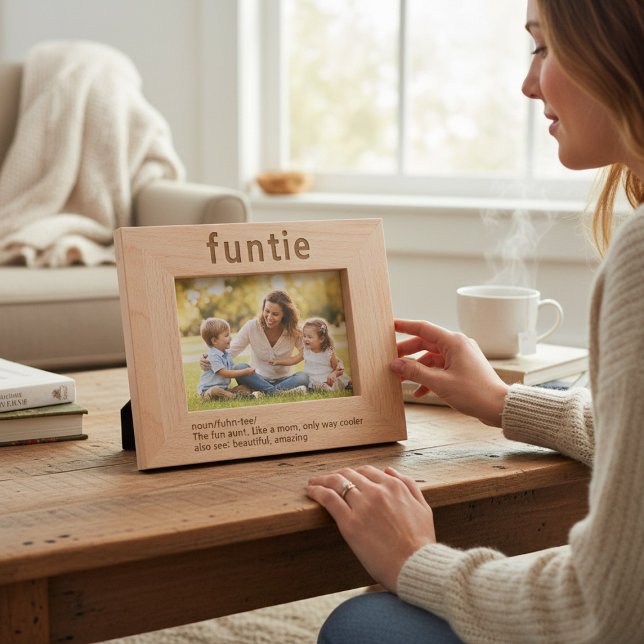 Aunt Funny Definition Laser Etched Picture Frame (Creator Uploaded)