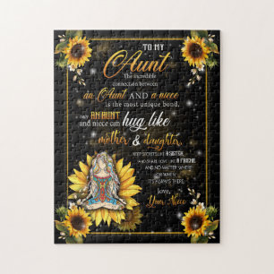 Aunt Gifts   Letter To My Aunt Love From Niece Jigsaw Puzzle