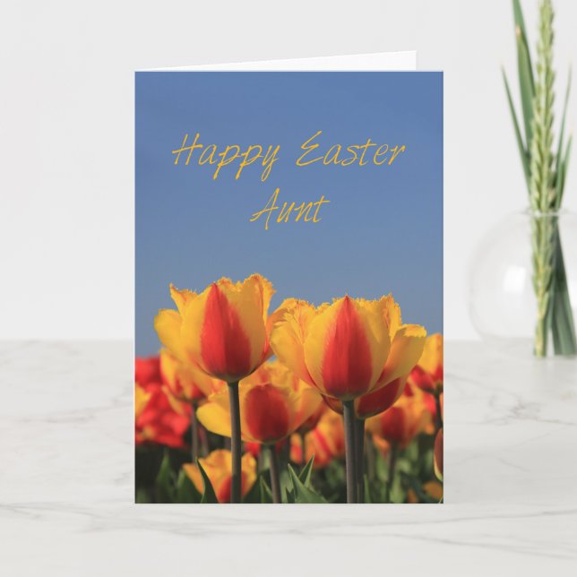 Aunt Happy Easter Holiday Card (Front)