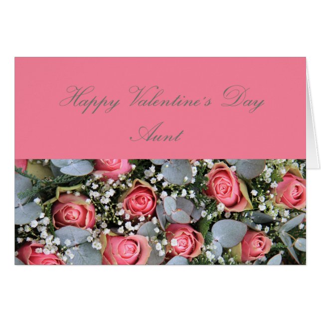 Aunt    Happy Valentine's Day Roses (Front Horizontal)