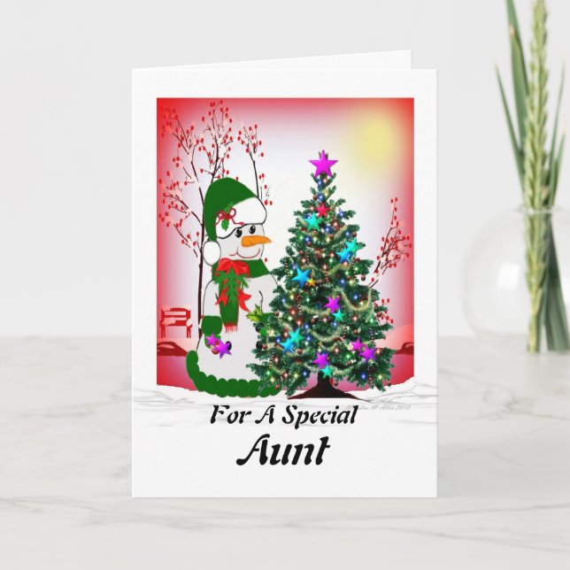 Aunt Holiday Card (Front)