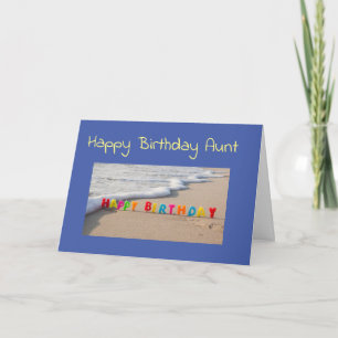 AUNT HOPE YOUR BIRTHDAY IS LIKE A DAY AT THE BEACH CARD