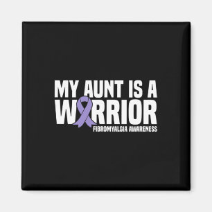 Aunt Is A Warrior Fibromyalgia Awareness Magnet