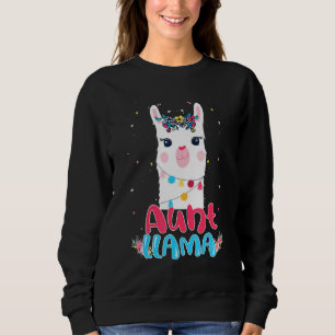 Aunt Llama Mother's Day Women Aunt Birthday Sweatshirt