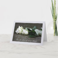 Aunt loss Sympathy rose card