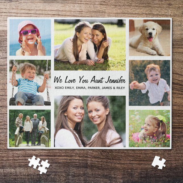 Aunt Love You Photo Collage Jigsaw Puzzle (Creator Uploaded)