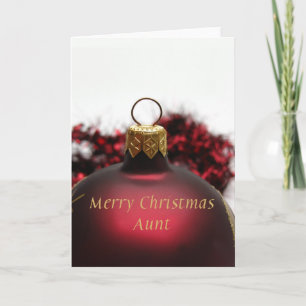 aunt Merry Christmas card