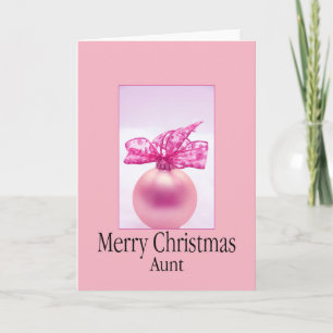 aunt Merry Christmas card
