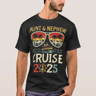 Aunt Nephew Cruise 2025 Tropical Vacation T-Shirt