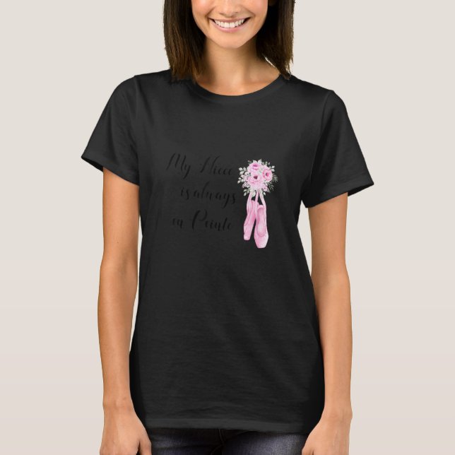 Aunt Niece Ballet Dance My Favourite Ballerina Poi T-Shirt (Front)