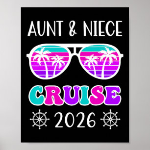 Aunt Niece Cruise Trip 2026 Summer Vacation Matchi Poster