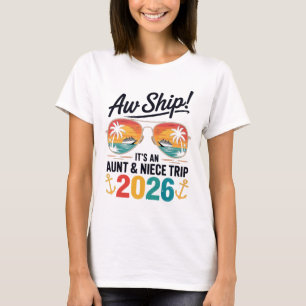 Aunt Niece Cruise Trip 2026 Summer Vacation Matchi T-Shirt
