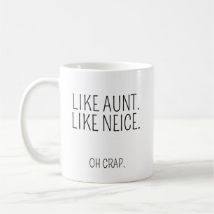 Aunt Niece Gift Funny Aunt Mug Funny Niece Mug
