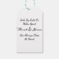 Aunt & Niece Quote – Side By Side or Miles Apart