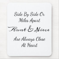 Aunt & Niece Quote – Side By Side or Miles Apart