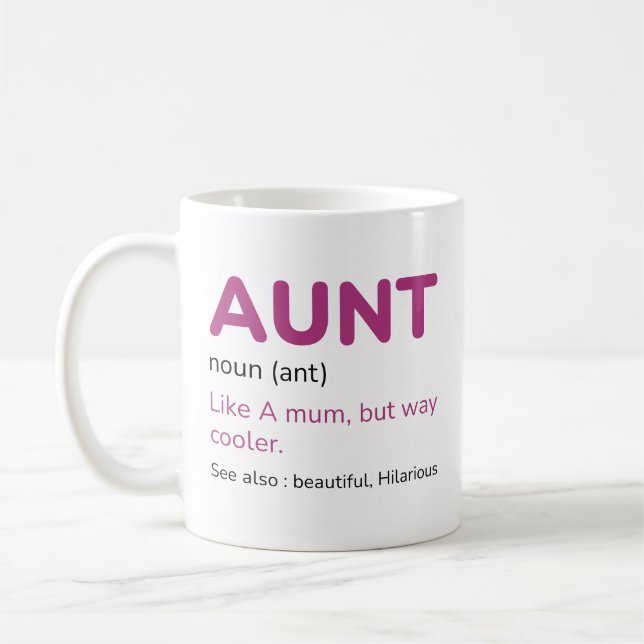 Aunt Noun Coffee Mug (Left)