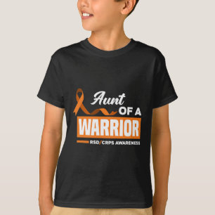 Aunt Of A Warrior Support Supporter RSD CRPS Aware T-Shirt