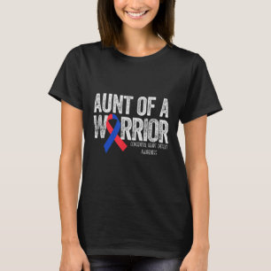 Aunt Of A Warrior T Shirt Chd Congenital Heart Def
