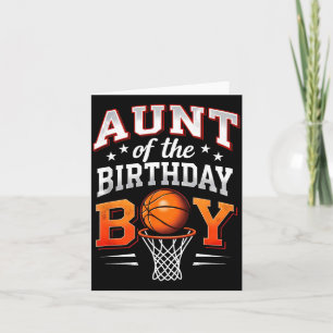 Aunt Of Birthday Boy Basball Baller Card