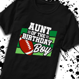 Aunt of Birthday Boy Boys Football Birthday T-Shirt