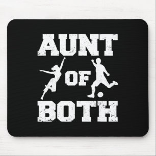 Aunt Of Both Dance And Soccer Funny Dancer Soccer Mouse Pad