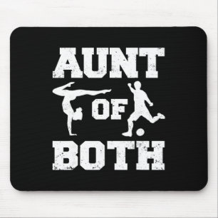 Aunt Of Both Gymnastics And Soccer Gymnast Soccer Mouse Pad