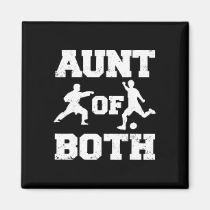 Aunt Of Both Karate And Soccer Martial Arts Sport Magnet