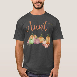 Aunt of Little Pumpkin First Birthday Autumn Pumpk T-Shirt