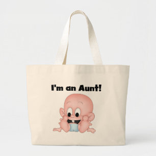 Aunt of New Nephew Tshirts and Gifts Large Tote Bag