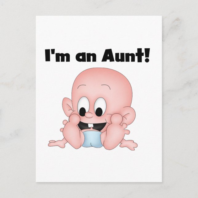 Aunt of New Nephew Tshirts and Gifts Postcard (Front)