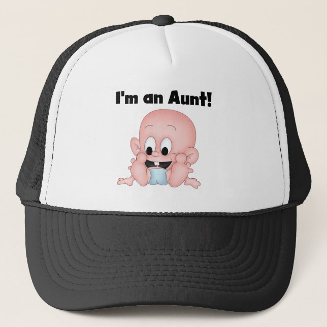 Aunt of New Nephew Tshirts and Gifts Trucker Hat (Front)