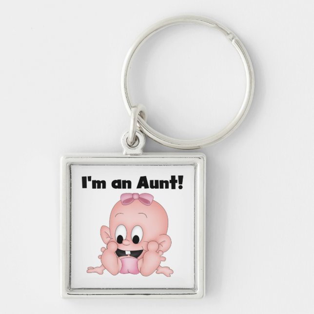 Aunt of New Niece T-shirts and Gifts Key Ring (Front)