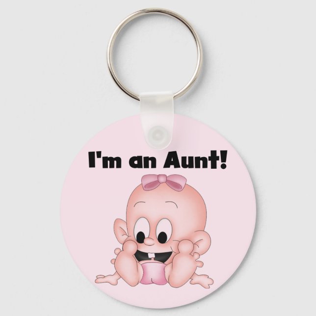 Aunt of New Niece Tshirts and Gifts Key Ring (Front)