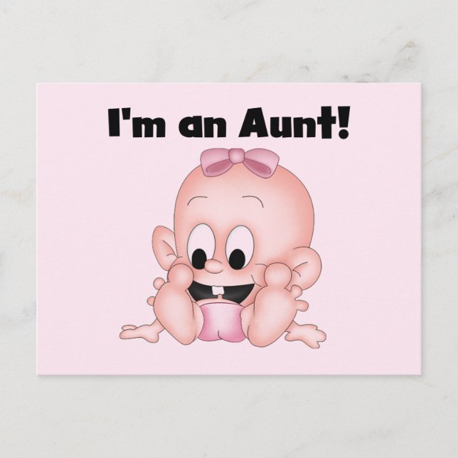 Aunt of New Niece Tshirts and Gifts Postcard (Front)