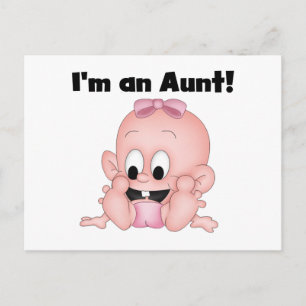 Aunt of New Niece Tshirts and Gifts Postcard