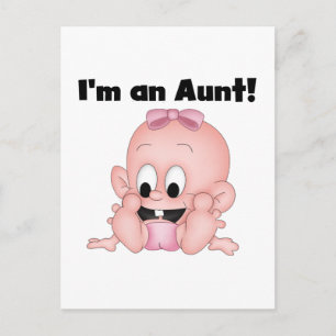 Aunt of New Niece Tshirts and Gifts Postcard