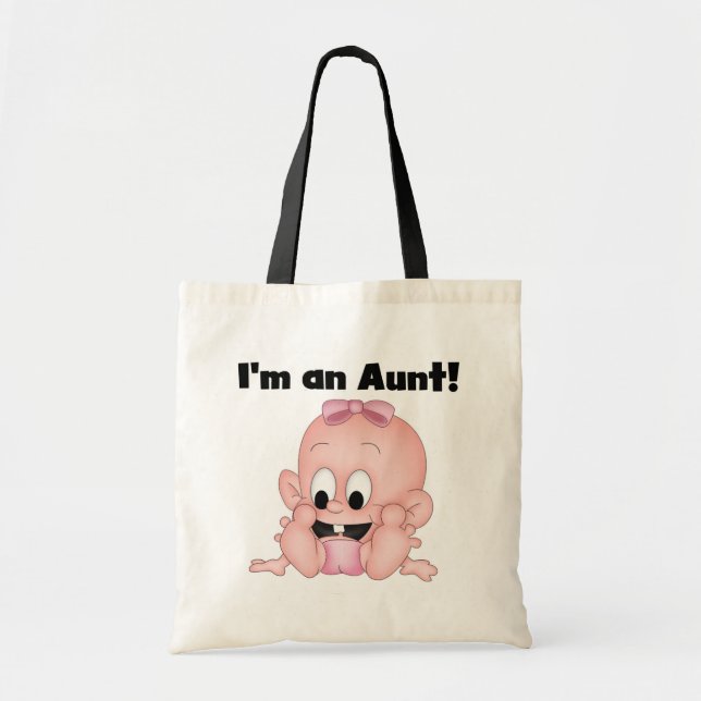 Aunt of New Niece Tshirts and Gifts Tote Bag (Front)