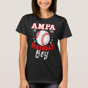 Aunt Of The Birthday Boy Baseball Theme Bday Celeb T-Shirt