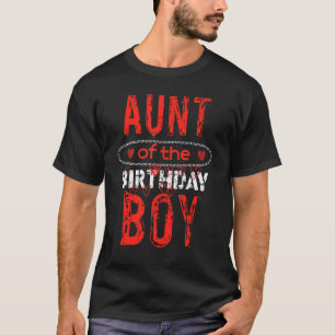 Aunt of the Birthday Boy Cute Bday Family Party T-Shirt