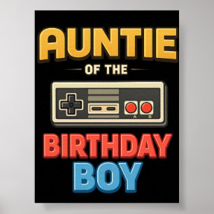 Aunt of The Birthday Boy Matching Family  Poster