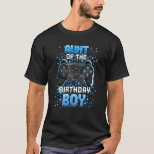 Aunt Of The Birthday Boy Matching Video Gamer Birt T-Shirt