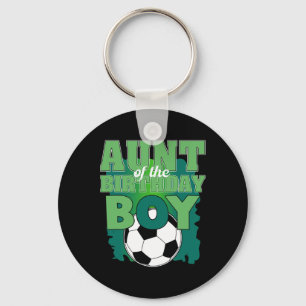 Aunt Of The Birthday Boy Soccer Group Family Match Key Ring