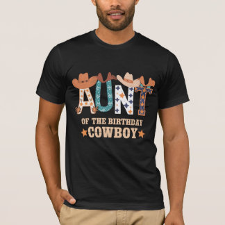 Aunt of the Birthday Cowboy T-Shirt