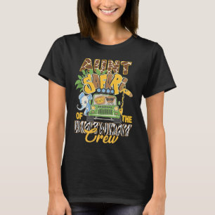 Aunt Of The Birthday Crew Zoo Animal Party Matchin T-Shirt