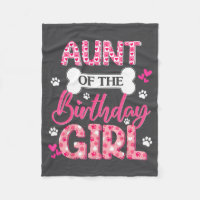 Aunt Of The Birthday Girl Dogs Paw Theme Family Ma