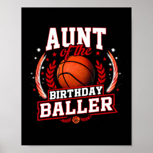 Aunt Of The Birthday Ller Sketll Bll Theme Bday Poster