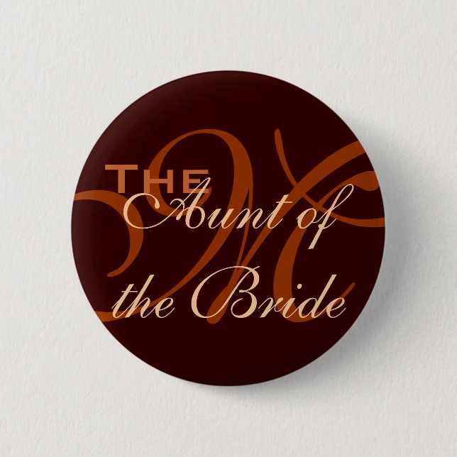 Aunt of the Bride Button (Front)
