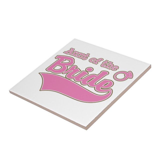 Aunt of the Bride Ceramic Tile (Side)