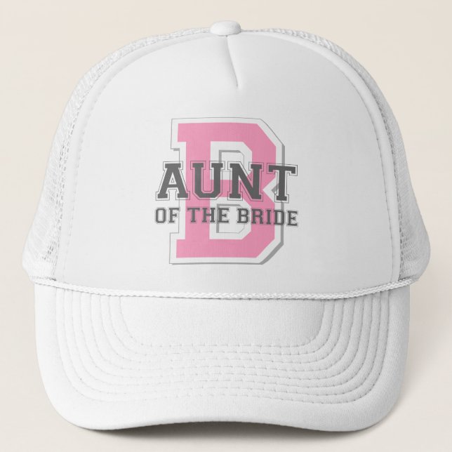 Aunt of the Bride Cheer Trucker Hat (Front)