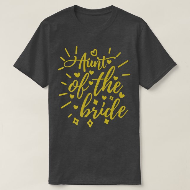 Aunt Of The Bride  T-Shirt (Design Front)